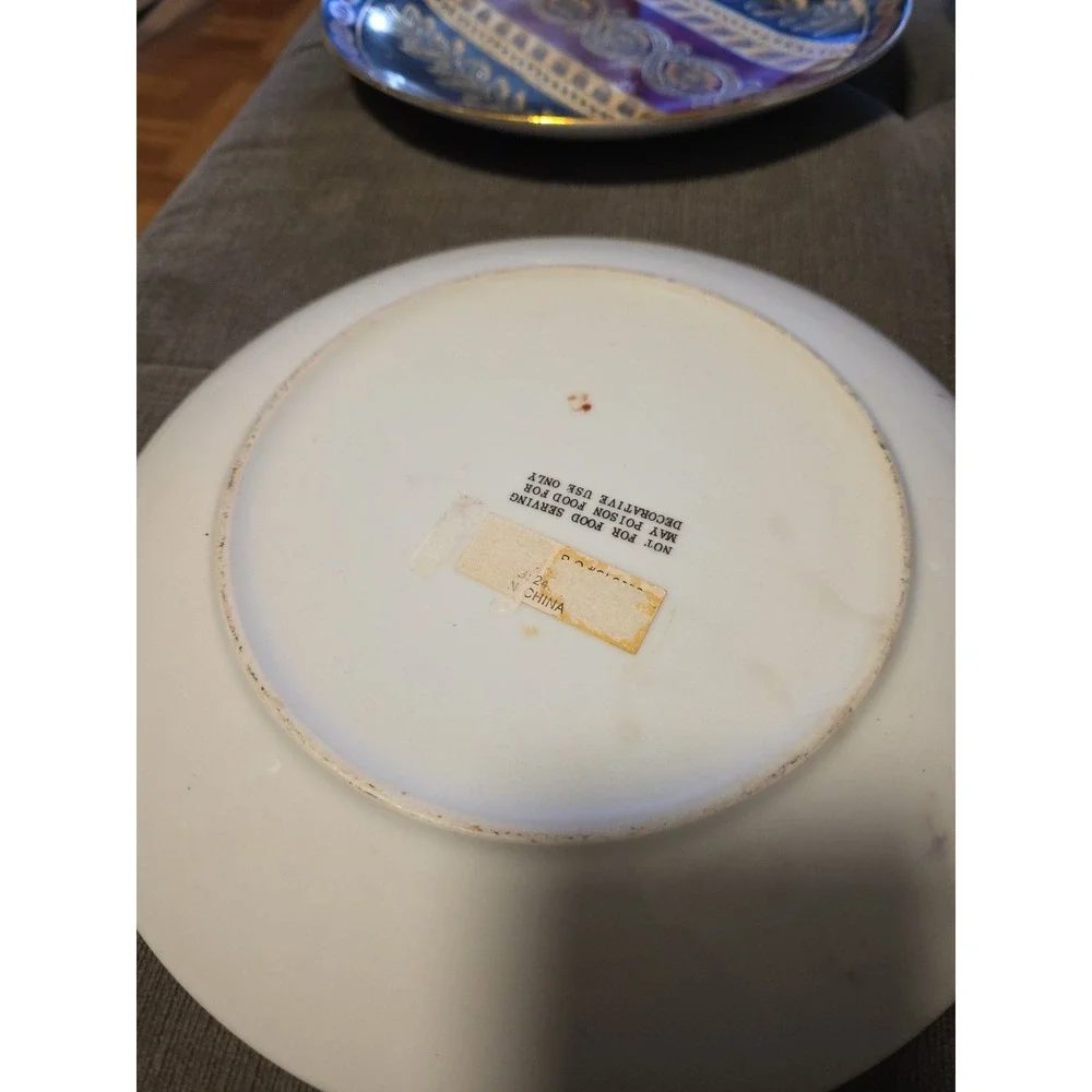 Porcelain decorative plate, Oriental Accents, 10.25 inches Set Of 2 Plates